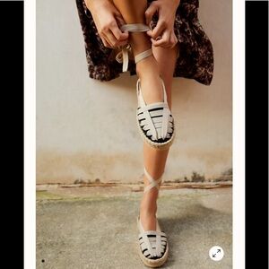 New Free People Cecilia Wrap Espadrilles 39 or 8
